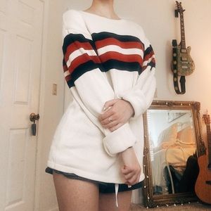 Striped Polo Sweater